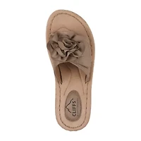 Cliffs By White Mountain Womens Casmyn Slide Sandals