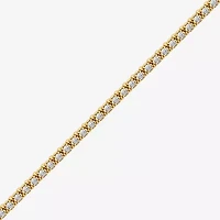 I / I2) Womens CT. T.W. Lab Grown White Diamond 14K Gold Over Silver Tennis Bracelet