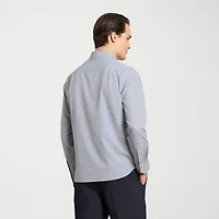 Van Heusen Allway Stretch Performance Mens Long Sleeve Regular Fit Button-Down Shirt