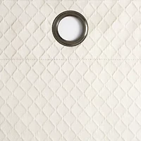 Fieldcrest Diamond Grommet Top Energy Saving 100% Blackout Single Curtain Panel
