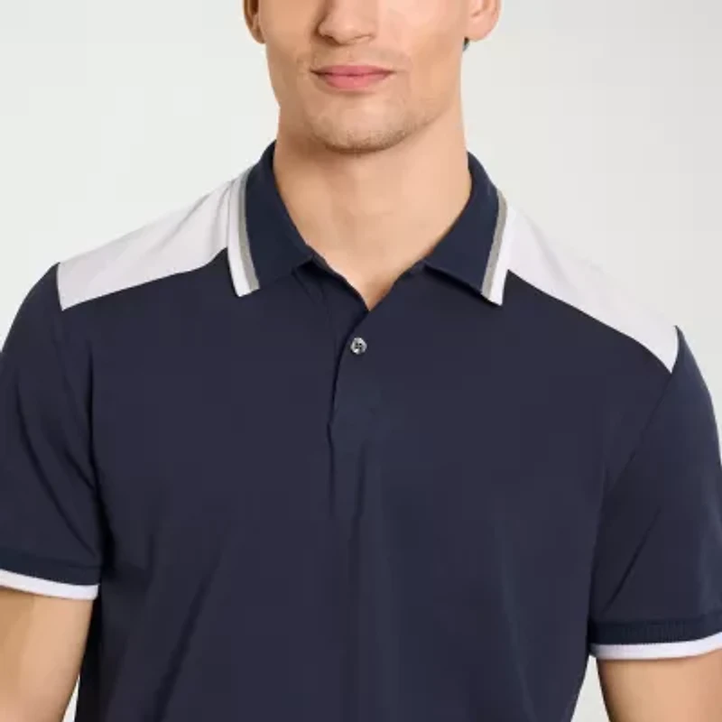 Van Heusen Performance Mens Regular Fit Short Sleeve Polo Shirt