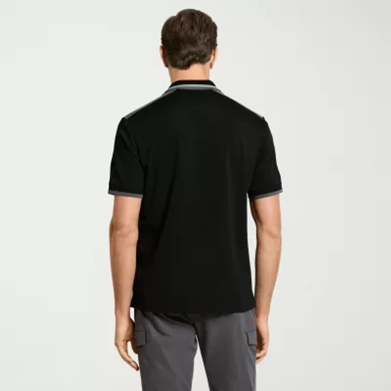 Van Heusen Performance Mens Regular Fit Short Sleeve Polo Shirt