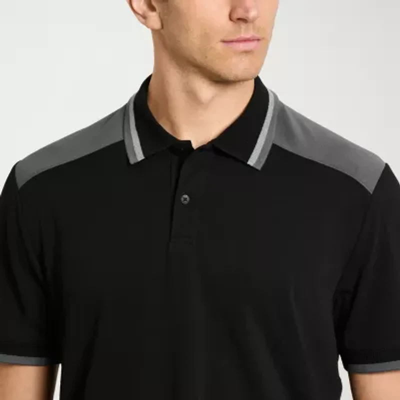 Van Heusen Performance Mens Regular Fit Short Sleeve Polo Shirt
