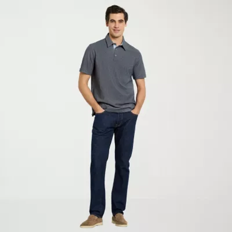 Van Heusen Originals Mens Regular Fit Short Sleeve Polo Shirt