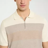 Van Heusen Temp Control Mens Short Sleeve Polo Sweater