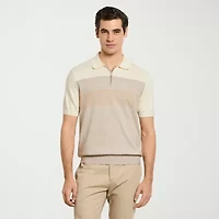 Van Heusen Temp Control Mens Short Sleeve Polo Sweater