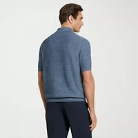 Van Heusen Temp Control Mens Short Sleeve Polo Sweater