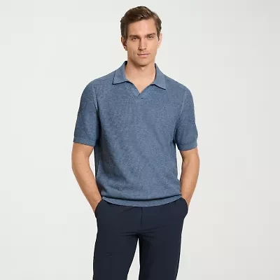 Van Heusen Temp Control Mens Short Sleeve Polo Sweater