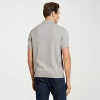 Van Heusen Temp Control Mens Short Sleeve Polo Sweater