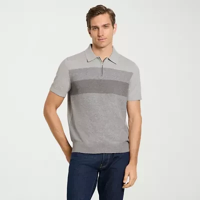 Van Heusen Temp Control Mens Short Sleeve Polo Sweater
