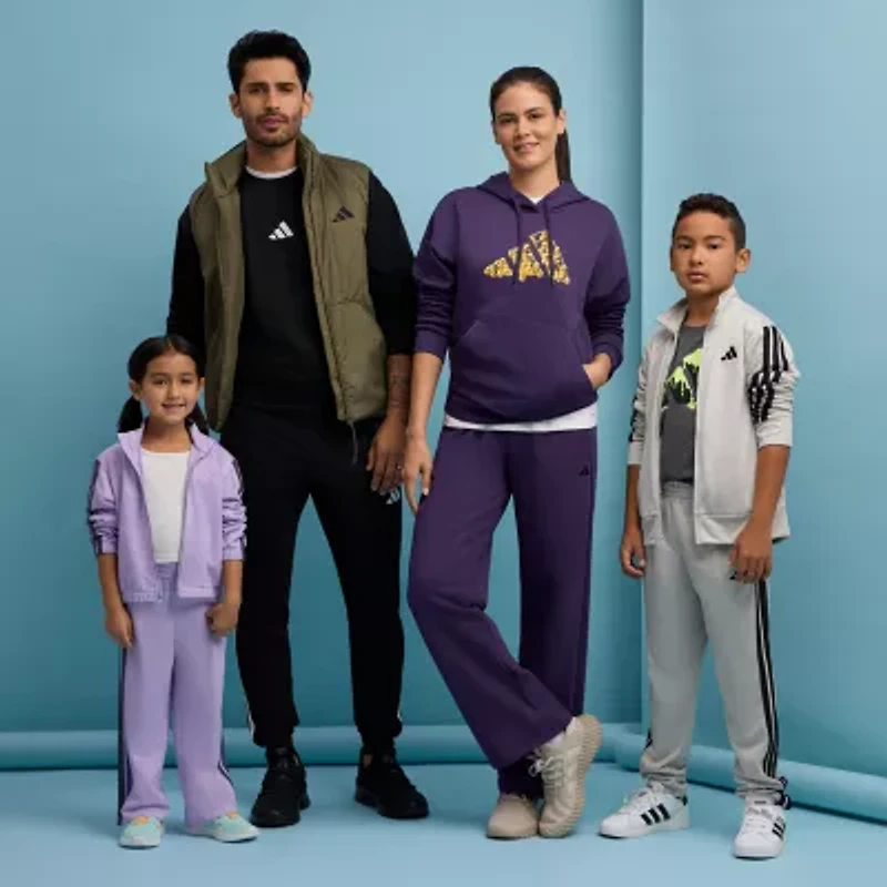 adidas Womens Straight Mid Rise Sweatpant