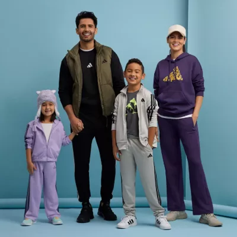 adidas Womens Straight Mid Rise Sweatpant