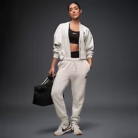 Nike Club Womens Drawstring Waist Cuffed Mid Rise Fleece Active Jogger Pant