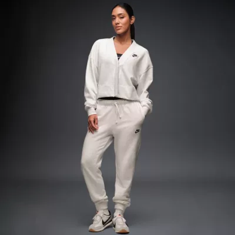 Nike Womens Y Neck Long Sleeve Cardigan