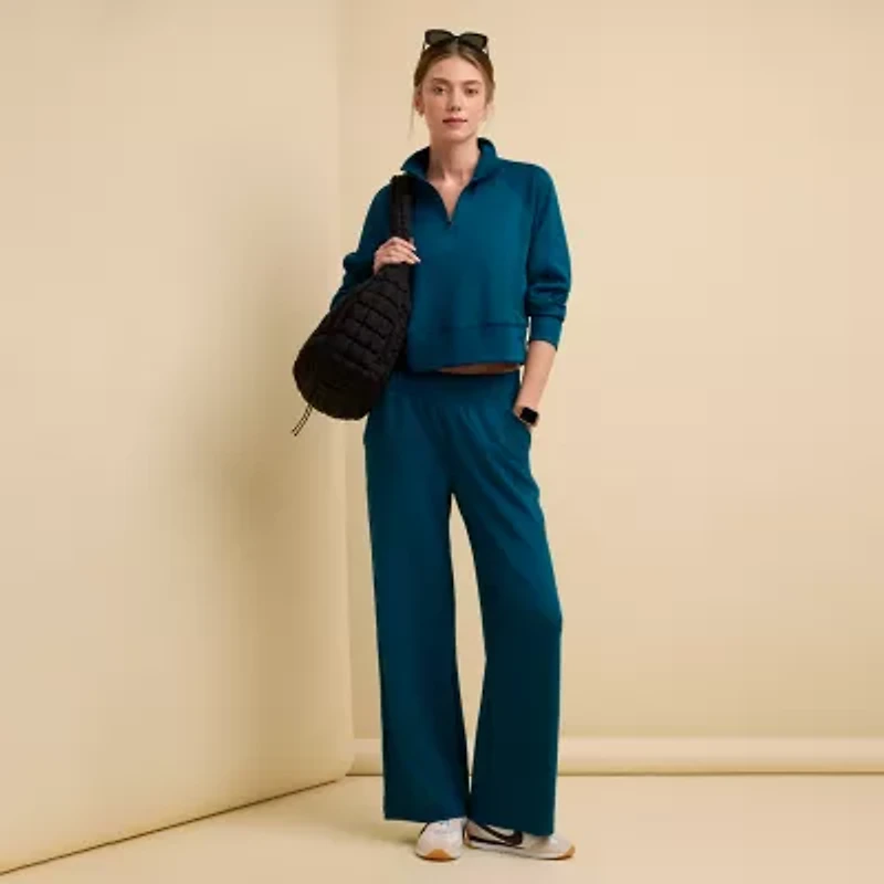 Xersion Womens Scuba Luxe Open Hem Pant