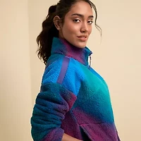 Xersion Womens Midweight Novelty Sherpa Softshell Jacket