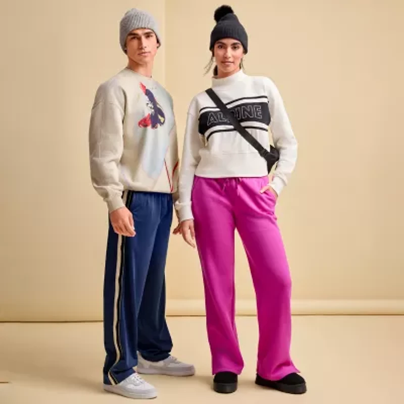 Xersion Womens Super Soft Fleece Straight Leg Sweatpant