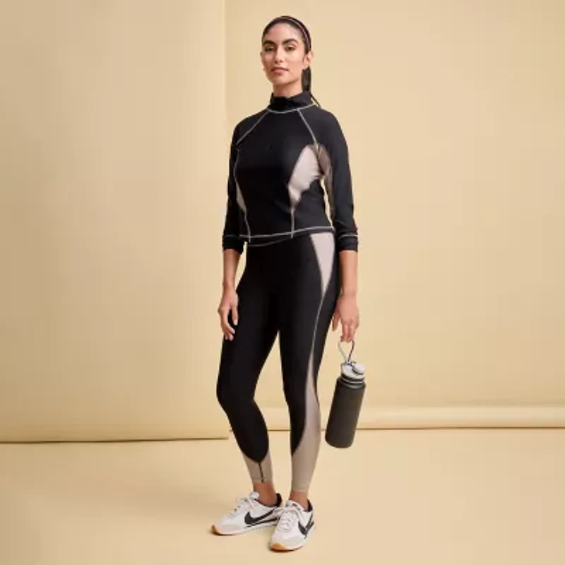 Xersion EverContour+ Womens Quick Dry High Rise 25" 7/8 Ankle Legging