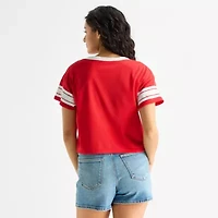 Grayson Threads, The Label Diet Coke Cropped Womens Juniors Crew Neck Short Sleeve Jersey