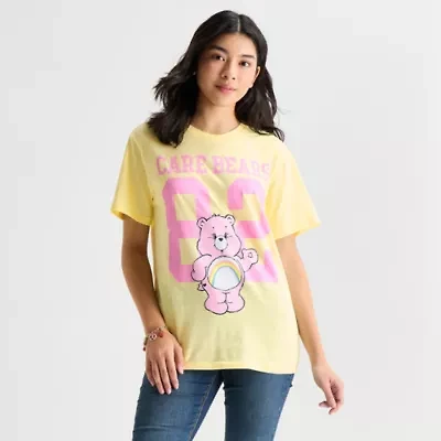 Grayson Threads, The Label Womens Juniors Crew Neck Short Sleeve Care Bears Graphic T-Shirt