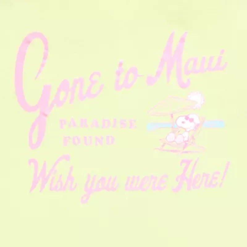 Grayson Threads, The Label  Womens Juniors Crew Neck Short Sleeve Snoopy Graphic T-Shirt