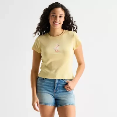 Duck Baby Tee Womens Crew Neck Short Sleeve Graphic T-Shirt