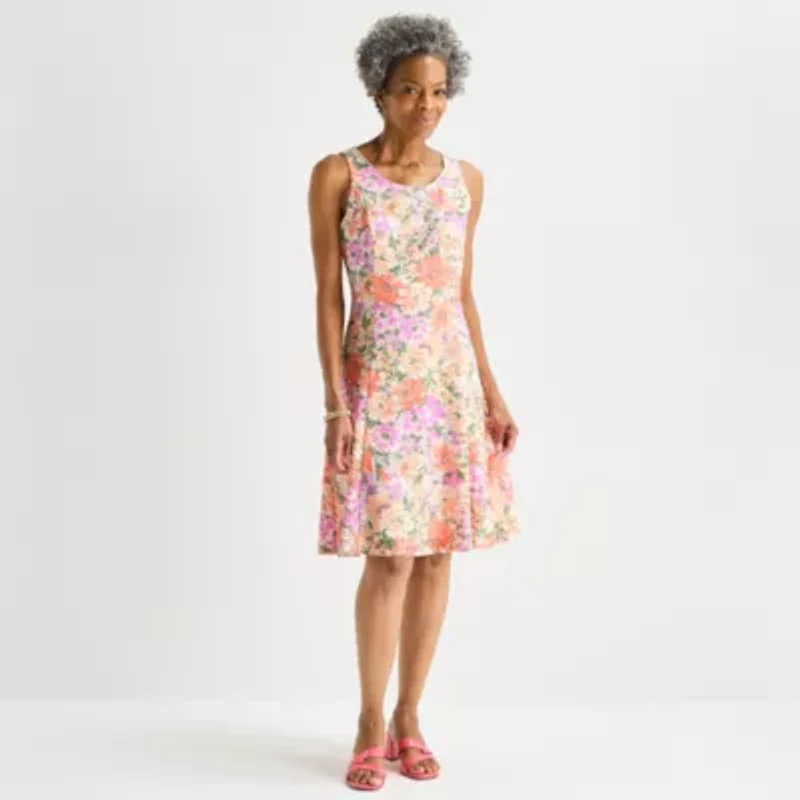 Perceptions Womens Floral Lace Jacket Dress