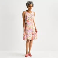 Perceptions Womens Floral Lace Jacket Dress