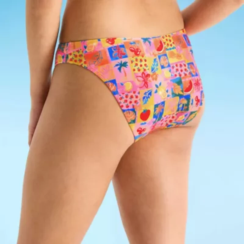 Arizona Womens Lined Juniors Hipster Bikini Swimsuit Bottom