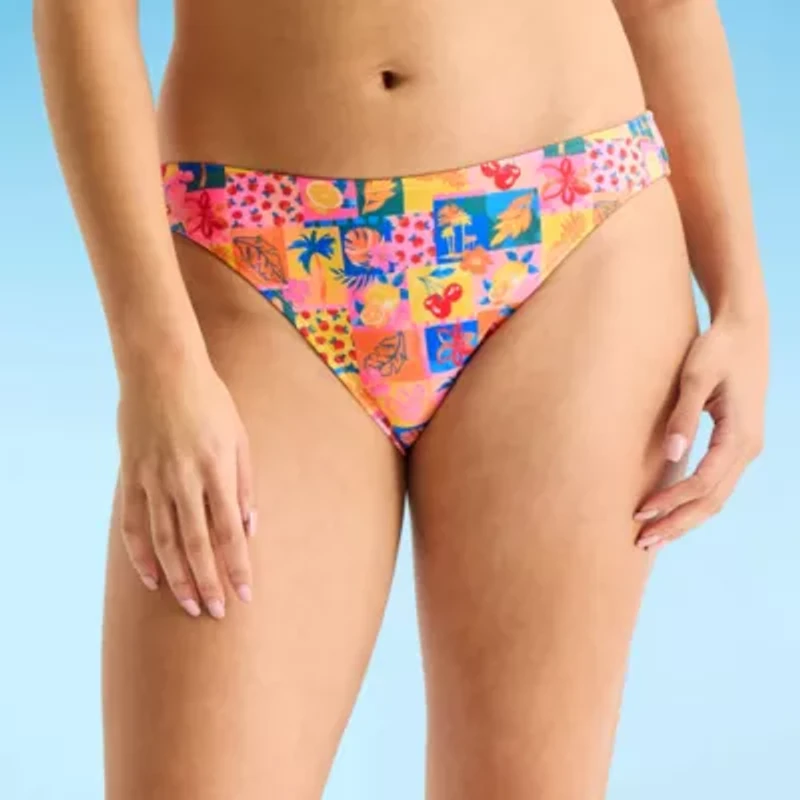 Arizona Womens Lined Juniors Hipster Bikini Swimsuit Bottom