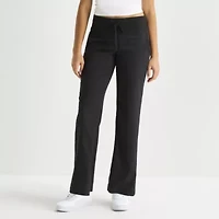 Arizona Womens Juniors Straight Mid Rise Lounge Pant