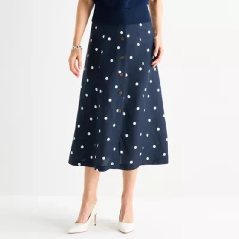 Liz Claiborne Womens Long Full Skirt
