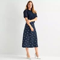 Liz Claiborne Womens Long Full Skirt