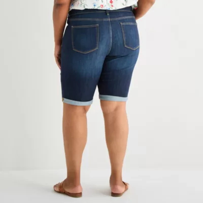 St. John's Bay Womens 11" Plus Bermuda Short