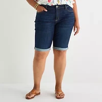 St. John's Bay Womens 11" Plus Bermuda Short