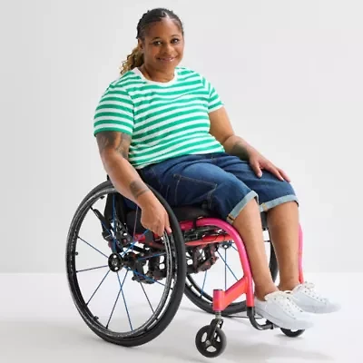 St. John's Bay Womens 12" Plus Adaptive Easy-on + Easy-off Bermuda Short