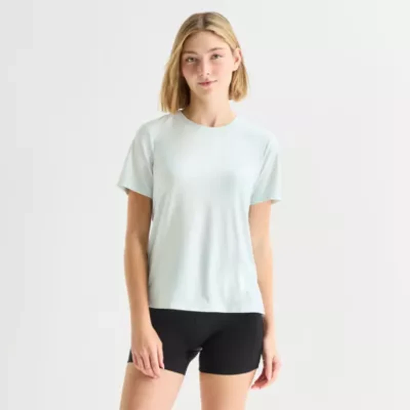 Xersion Womens Crew Neck Short Sleeve Quick Dry Active T-Shirt