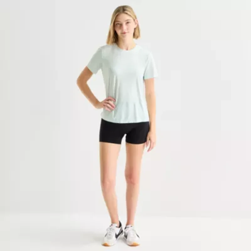 Xersion Womens Crew Neck Short Sleeve Quick Dry Active T-Shirt