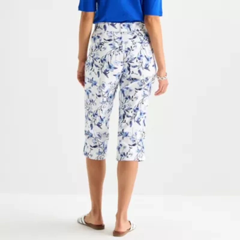 St. John's Bay Womens High Rise Capri Pant
