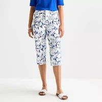 St. John's Bay Womens High Rise Capri Pant