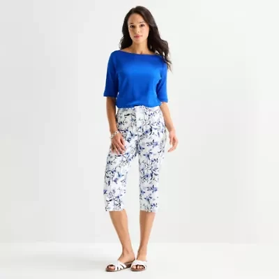 St. John's Bay Womens High Rise Capri Pant