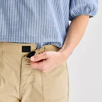 St. John's Bay Womens 11" Mid Rise Adaptive Easy-on + Easy-off Bermuda Short