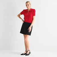 by&by Womens Juniors Mid Rise Mini A-Line Skirt