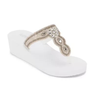 Mixit Womens Medallion Wedge Sandals