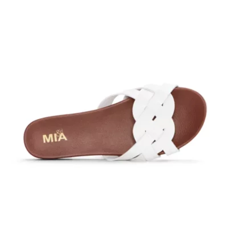 Mia Girl Womens Neutrals Slide Sandals