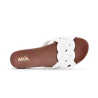 Mia Girl Womens Neutrals Slide Sandals
