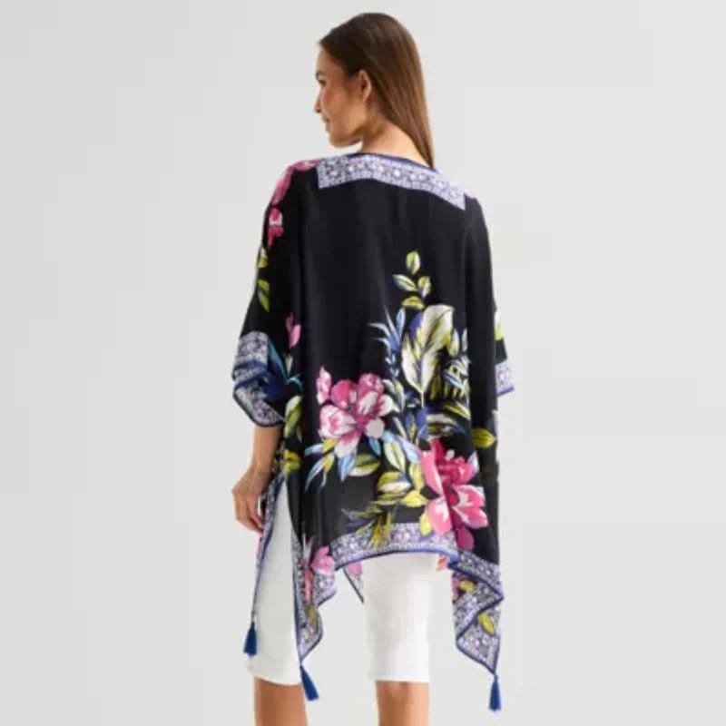 SOL and MER Tropical Floral Topper Wrap