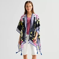 SOL and MER Tropical Floral Topper Wrap