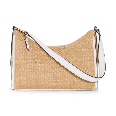 Liz Claiborne Straw Carter Shoulder Bag