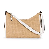 Liz Claiborne Straw Carter Shoulder Bag